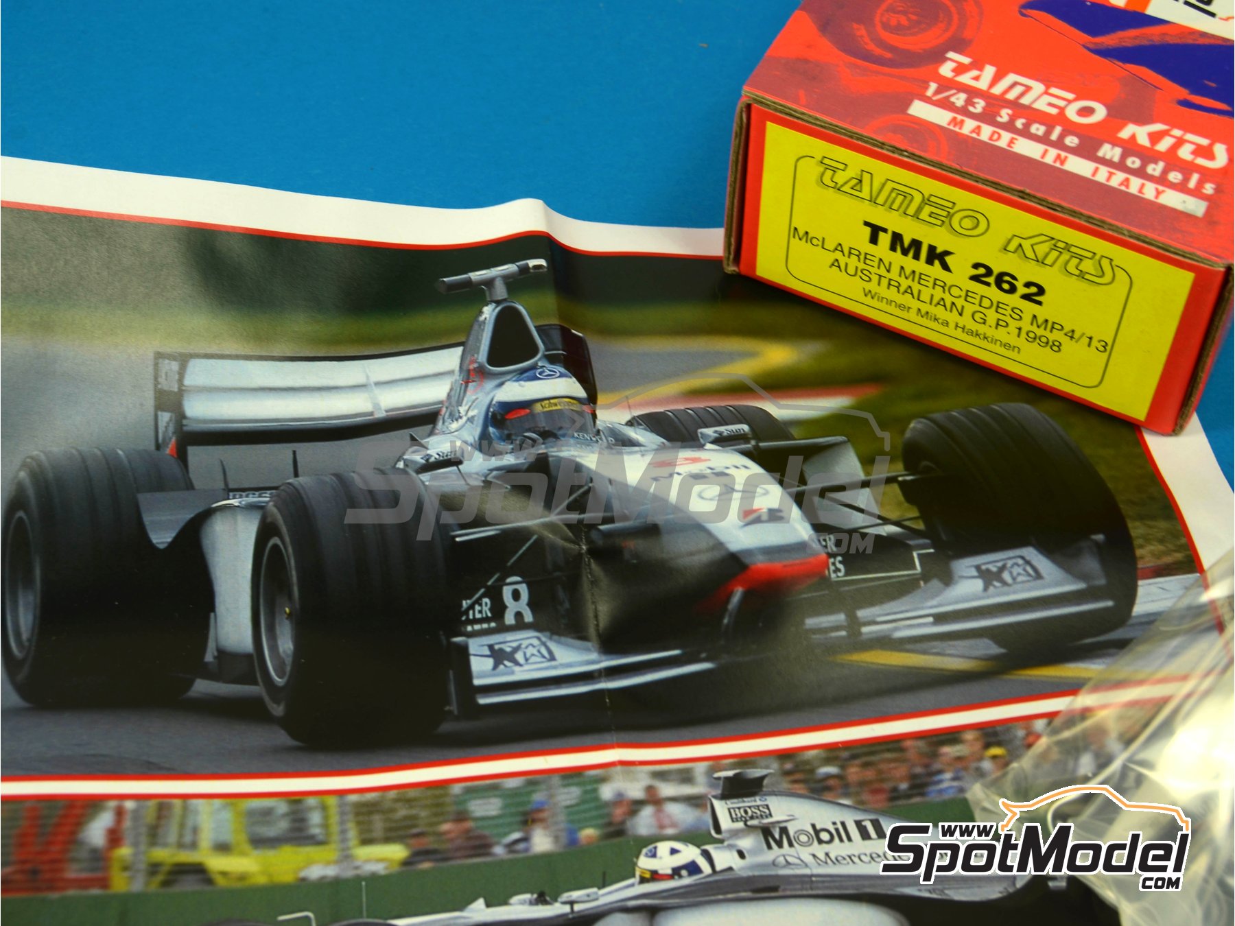 タメオ 1/43 TMK 262 マクラーレン MP4/13 1998 TAMEO kit TMK262 McLaren Mercedes MP4/13 Australia GP 1998